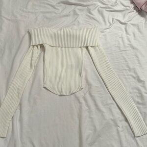 Edikted fold over top in white